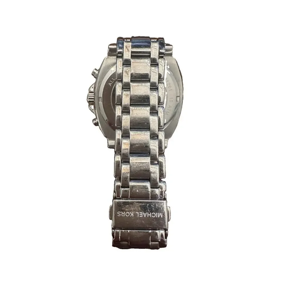 Michael Kors Bradshaw Chronograph Wristwatch Silver Quartz Bracelet